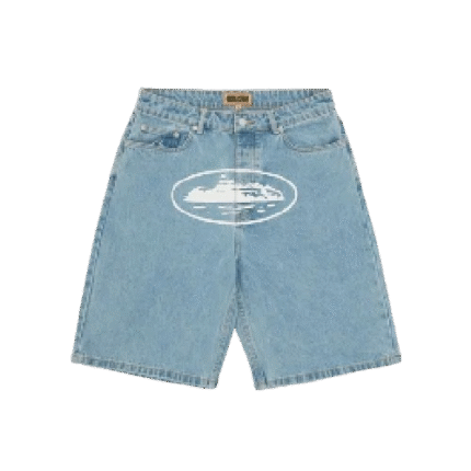 Baggy Alcatraz Denim Shorts [Stone Wash]