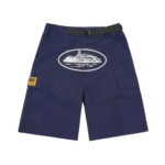 Corteiz Alcatraz Cargo Shorts Navy Blue
