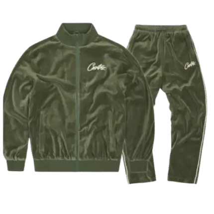 Corteiz VVS Green Velvet Tracksuit